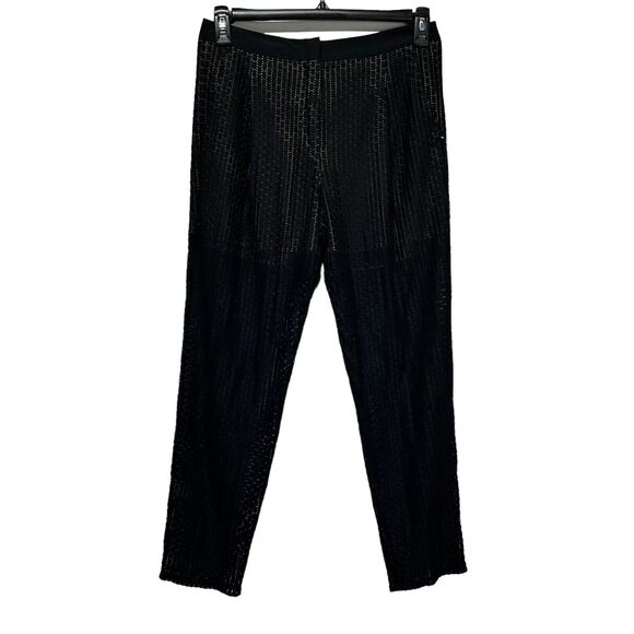 sportmax code black lace crochet layered pants US Size 8 - Picture 1 of 10